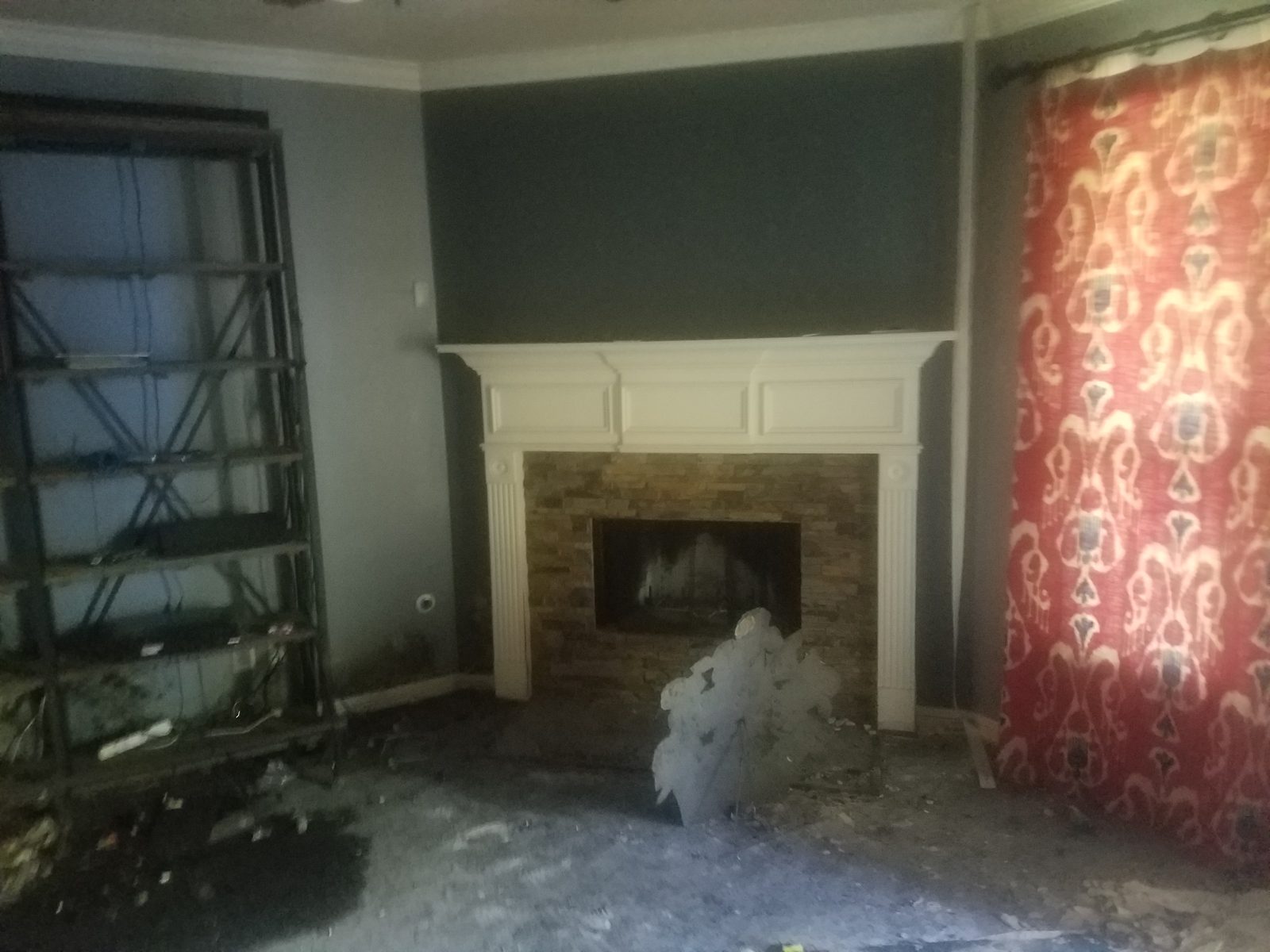 Fire damage documentation at Benthos Dr