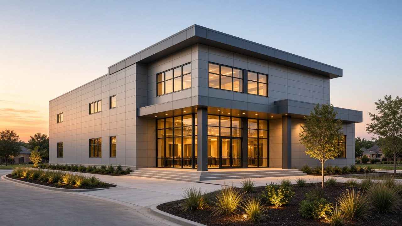 Illustrative building exterior