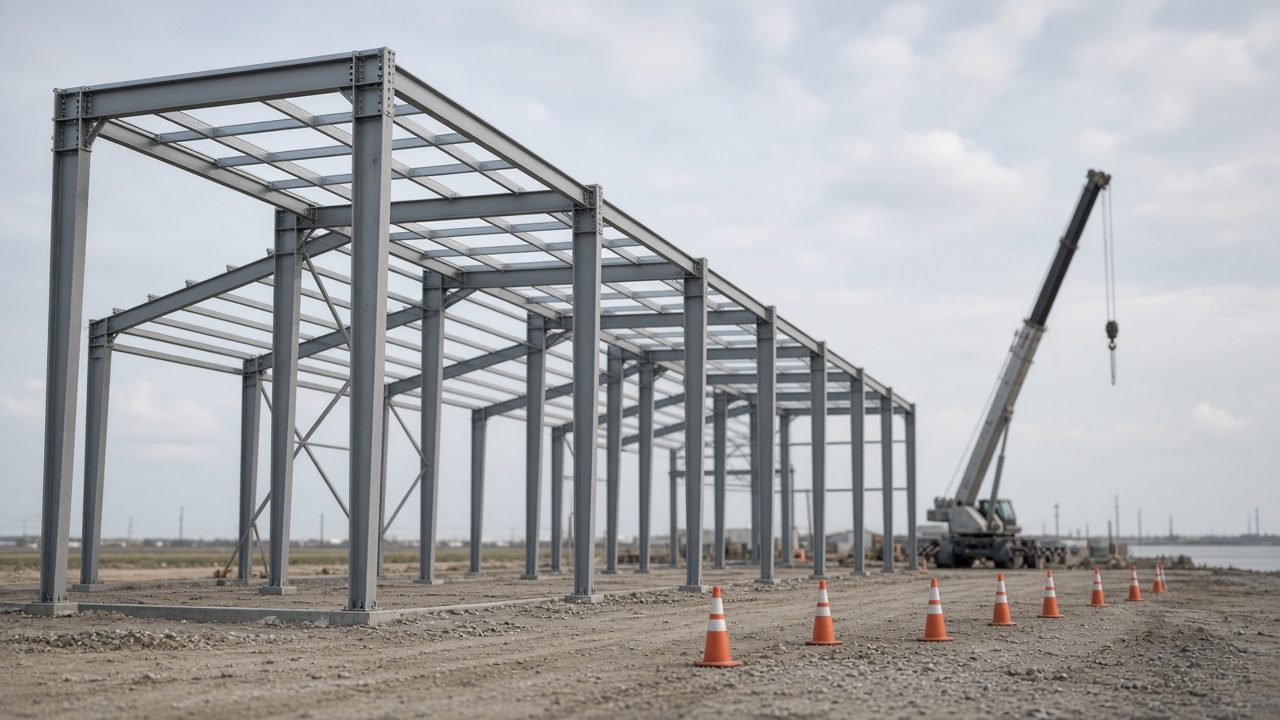 Warehouse exterior with loading docks in Houston industrial corridor