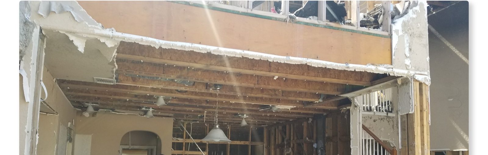 Interior before fire rehab at 5231 Roan Brk