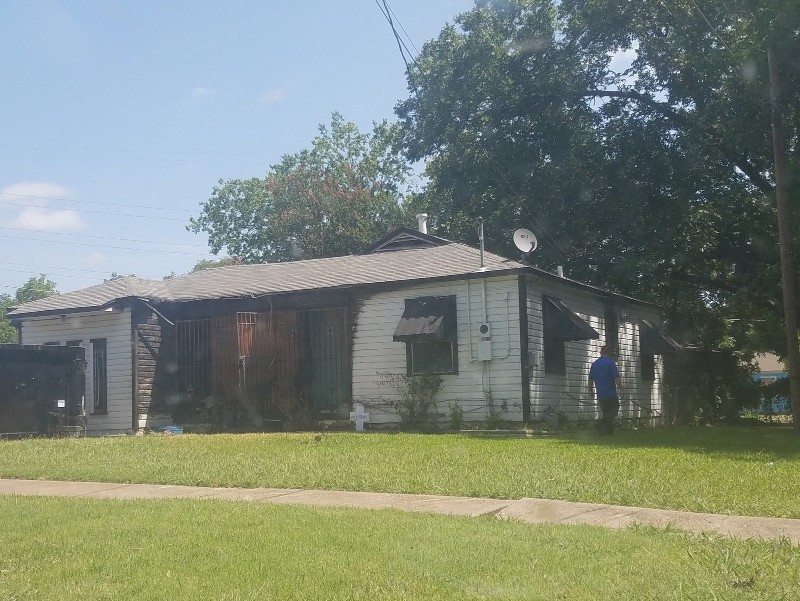 Fire damage before rehab at 3402 Sunnyvale St